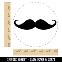 Handlebar Mustache Moustache Silhouette Self-Inking Rubber Stamp for Stamping Crafting Planners