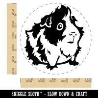 Cute and Hairy Abyssinian Guinea Pig Self-Inking Rubber Stamp for Stamping Crafting Planners
