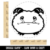 Cute Yeti Abominable Snowball Self-Inking Rubber Stamp for Stamping Crafting Planners