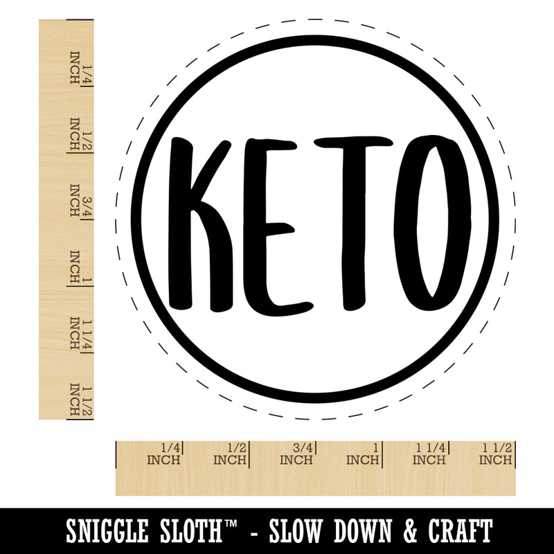 Keto Food Diet Self-Inking Rubber Stamp for Stamping Crafting Planners