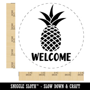 Pineapple Fruit Welcome Self-Inking Rubber Stamp Ink Stamper for Stamping Crafting Planners