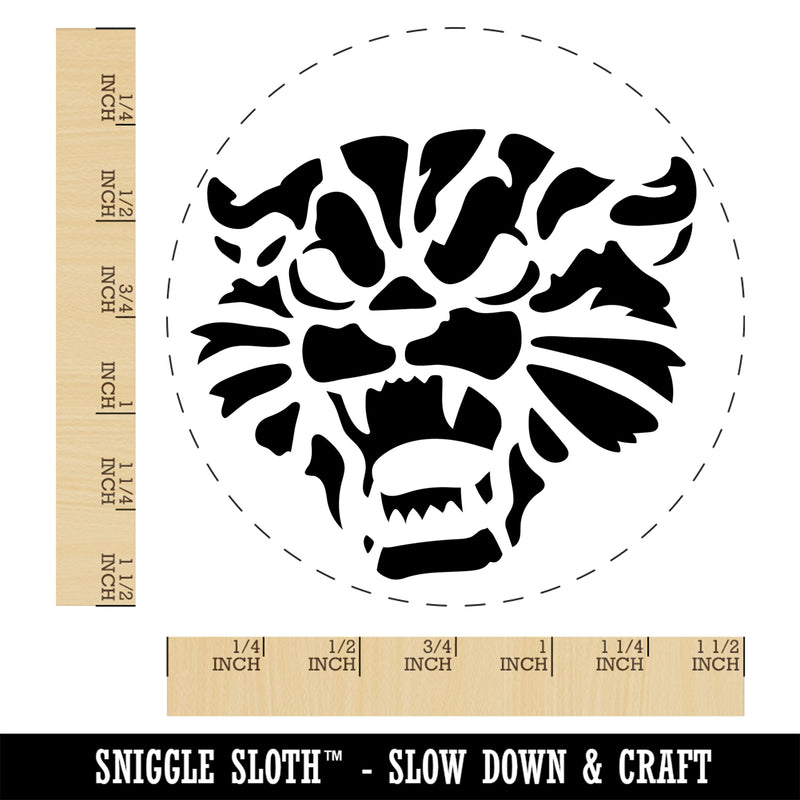 Angry and Fierce Hissing Cat Self-Inking Rubber Stamp Ink Stamper for Stamping Crafting Planners