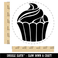 Yummy Sweet Cupcake Birthday Anniversary Celebration Self-Inking Rubber Stamp Ink Stamper for Stamping Crafting Planners
