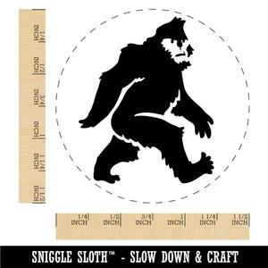 Bigfoot Sasquatch Mythical Creature Cryptid Walking Self-Inking Rubber Stamp Ink Stamper for Stamping Crafting Planners