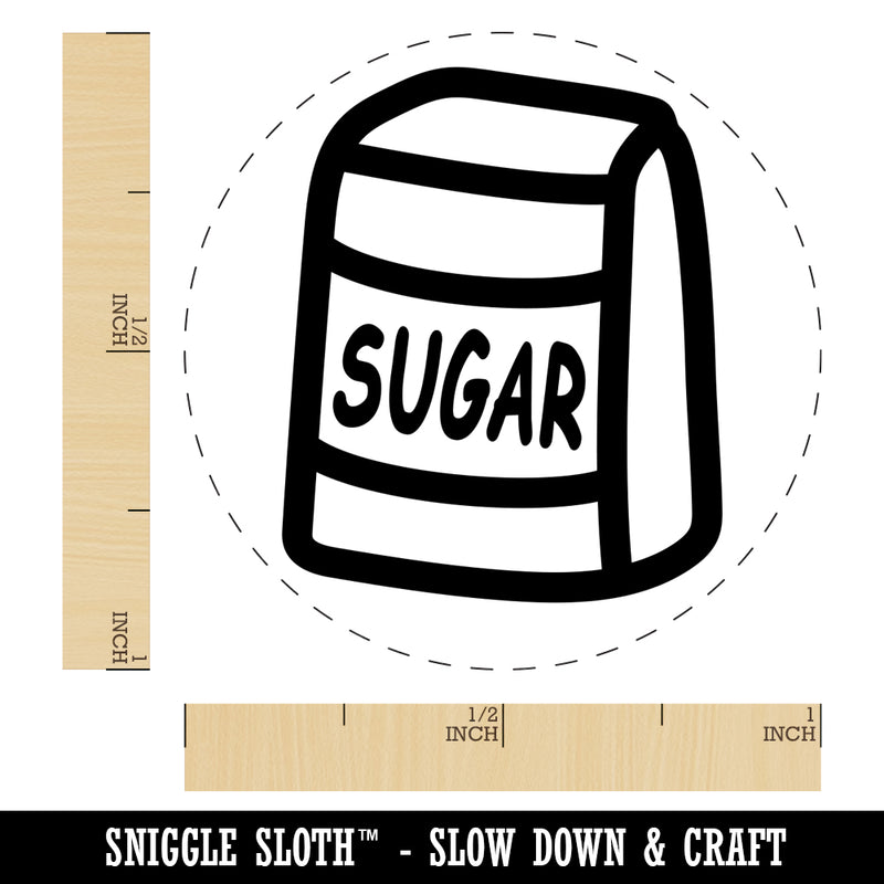 Bag of Sugar Baker Baking Self-Inking Rubber Stamp for Stamping Crafting Planners