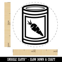 Can of Carrots Vegetable Self-Inking Rubber Stamp for Stamping Crafting Planners