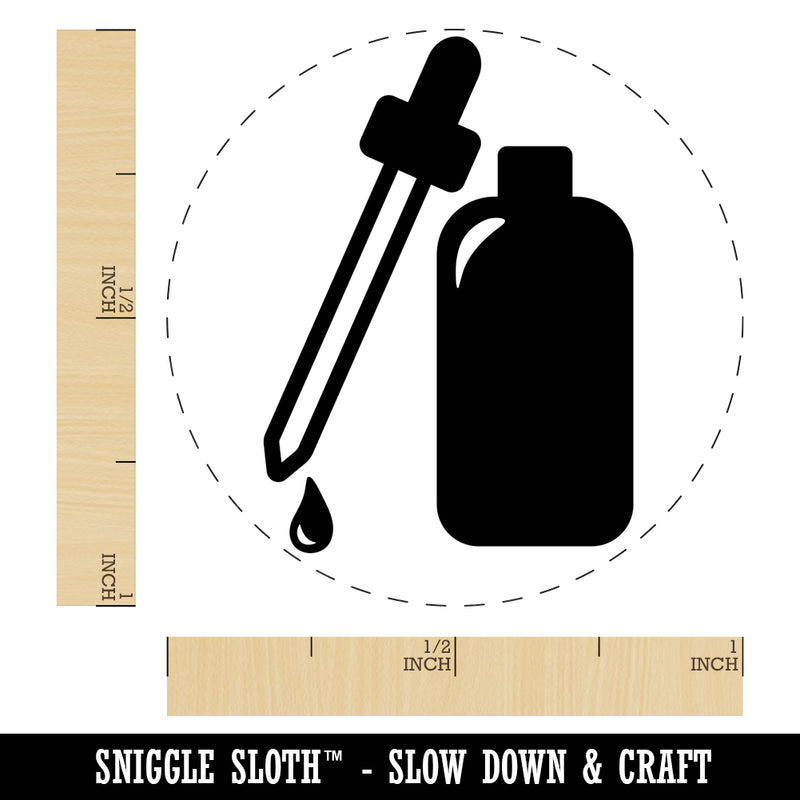 Dropper Bottle Self-Inking Rubber Stamp for Stamping Crafting Planners