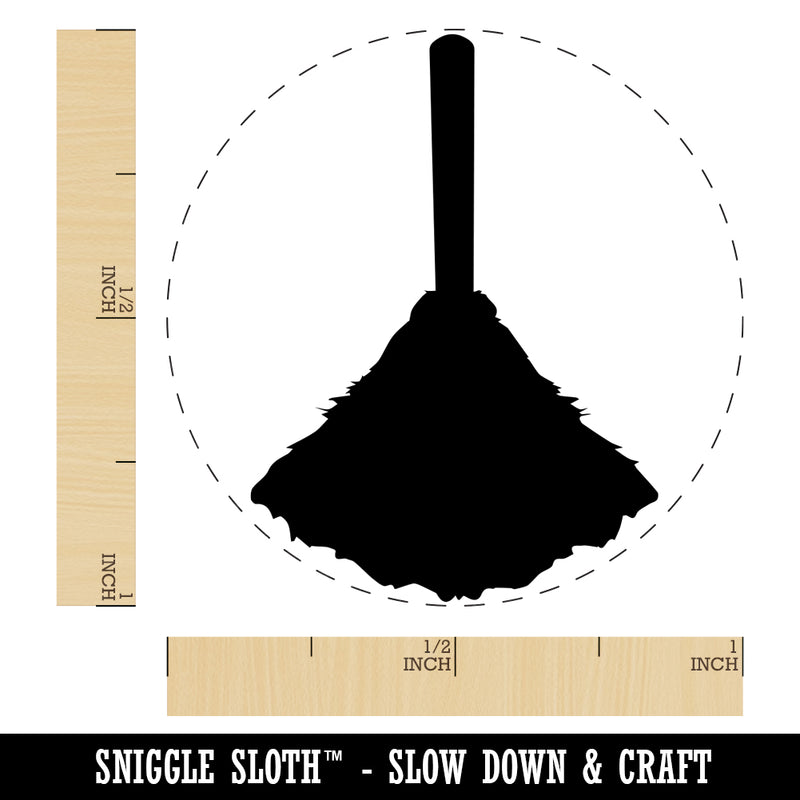 Feather Duster Cleaning Self-Inking Rubber Stamp for Stamping Crafting Planners