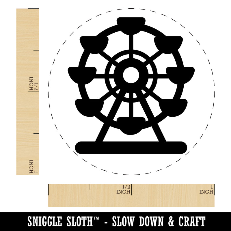 Ferris Wheel Amusement Park Self-Inking Rubber Stamp for Stamping Crafting Planners