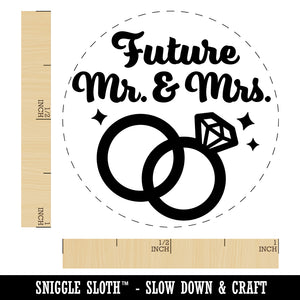 Future Mr & Mrs Wedding Engagement Self-Inking Rubber Stamp for Stamping Crafting Planners