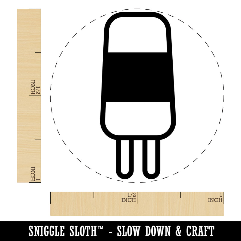 Layered Ice Cream Bar Frozen Treat Popsicle Self-Inking Rubber Stamp for Stamping Crafting Planners