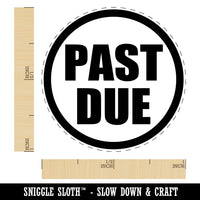Past Due Self-Inking Rubber Stamp for Stamping Crafting Planners