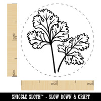 Cilantro Herb Plant Self-Inking Rubber Stamp for Stamping Crafting Planners