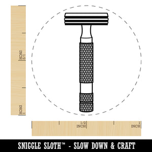 Razor Shaving Blade Self-Inking Rubber Stamp for Stamping Crafting Planners