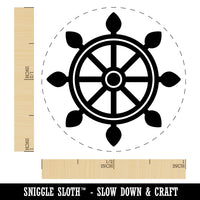 Ship Boat Wheel Nautical Self-Inking Rubber Stamp for Stamping Crafting Planners