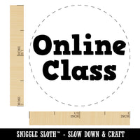 Online Class School Fun Text Self-Inking Rubber Stamp for Stamping Crafting Planners