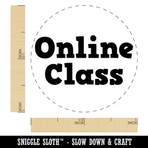 Online Class School Fun Text Self-Inking Rubber Stamp for Stamping Crafting Planners