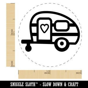 Charming Little Camper Camping Outdoor Life Self-Inking Rubber Stamp for Stamping Crafting Planners