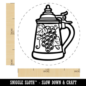 Hand Drawn German Beer Stein Self-Inking Rubber Stamp for Stamping Crafting Planners