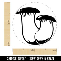 Eryngii King Oyster Trumpet Mushroom Fungus Self-Inking Rubber Stamp for Stamping Crafting Planners