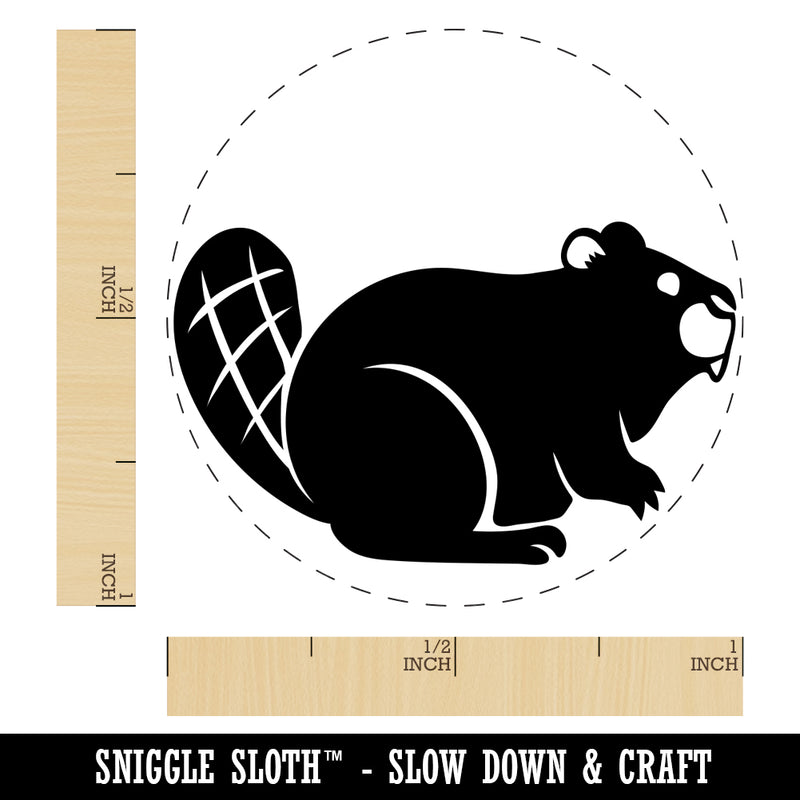 Friendly Beaver Buddy Self-Inking Rubber Stamp for Stamping Crafting Planners