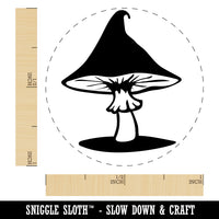 Whimsical Magical Wizard Cap Mushroom Fungi Self-Inking Rubber Stamp for Stamping Crafting Planners