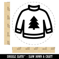 Christmas Ugly Sweater Self-Inking Rubber Stamp Ink Stamper for Stamping Crafting Planners
