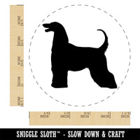 Afghan Hound Dog Solid Self-Inking Rubber Stamp Ink Stamper for Stamping Crafting Planners