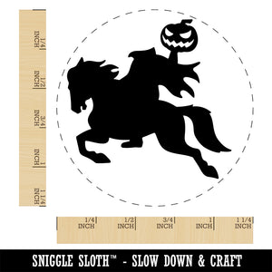 Headless Horseman Halloween Self-Inking Rubber Stamp Ink Stamper for Stamping Crafting Planners