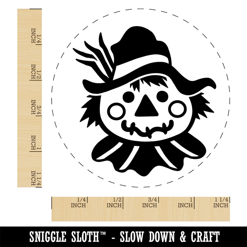 Scarecrow Head Fall Autumn Self-Inking Rubber Stamp Ink Stamper for Stamping Crafting Planners