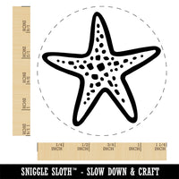 Starfish Sea Star Self-Inking Rubber Stamp Ink Stamper for Stamping Crafting Planners