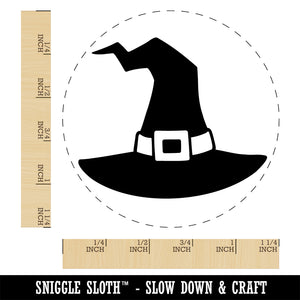 Stylized Witch Hat Halloween Self-Inking Rubber Stamp Ink Stamper for Stamping Crafting Planners