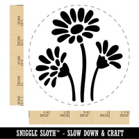 Summer Daisy Trio Self-Inking Rubber Stamp Ink Stamper for Stamping Crafting Planners