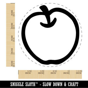 Whole Apple Fruit Self-Inking Rubber Stamp Ink Stamper for Stamping Crafting Planners