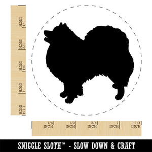 American Eskimo Dog Solid Self-Inking Rubber Stamp Ink Stamper for Stamping Crafting Planners