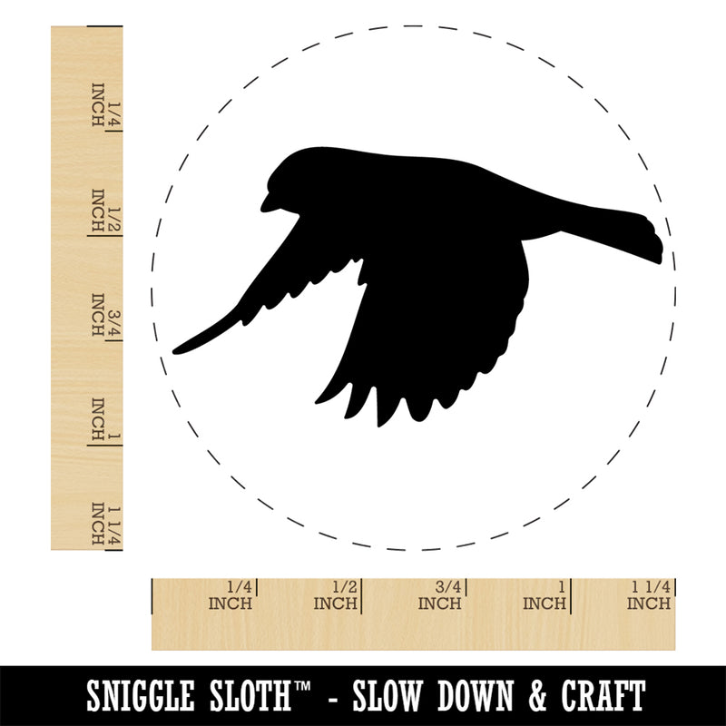 Finch Flying Bird Self-Inking Rubber Stamp Ink Stamper for Stamping Crafting Planners