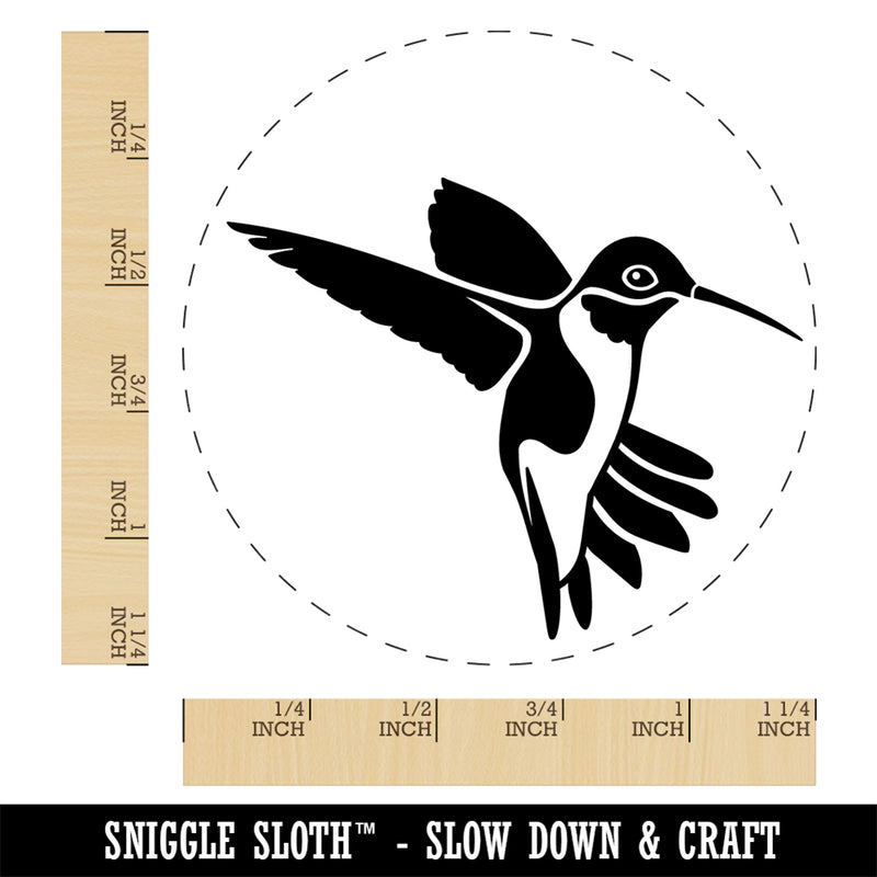 Fluttering Hummingbird Self-Inking Rubber Stamp Ink Stamper for Stamping Crafting Planners