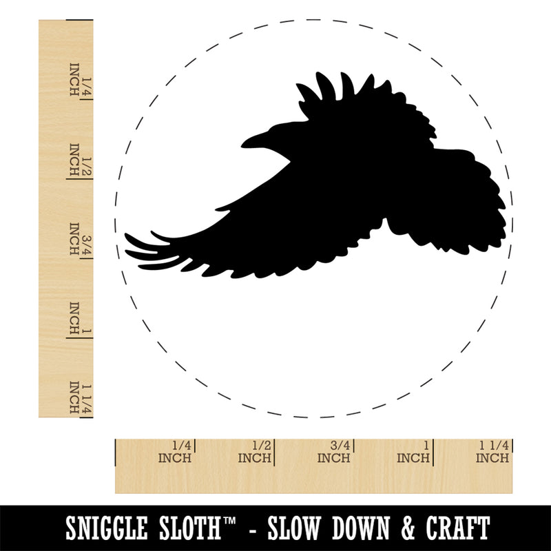 Flying Raven Bird Self-Inking Rubber Stamp Ink Stamper for Stamping Crafting Planners