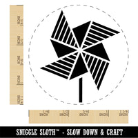 Striped Pinwheel Self-Inking Rubber Stamp Ink Stamper for Stamping Crafting Planners