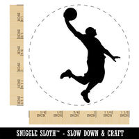Basketball Player Slam Dunk Sports Self-Inking Rubber Stamp Ink Stamper for Stamping Crafting Planners