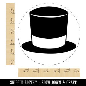 Magician Top High Hat Topper Self-Inking Rubber Stamp Ink Stamper for Stamping Crafting Planners