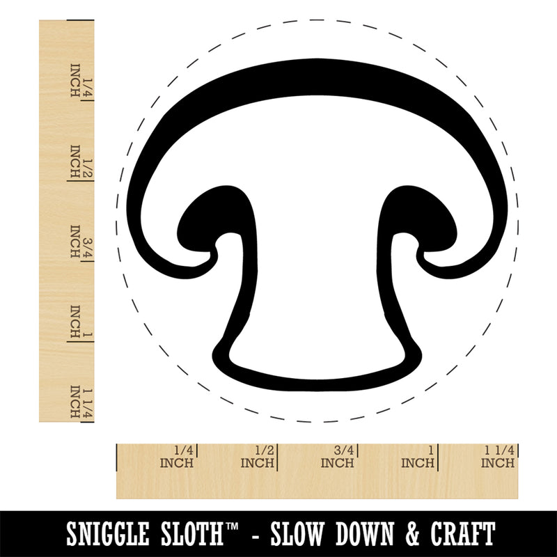 Sliced Mushroom Food Self-Inking Rubber Stamp Ink Stamper for Stamping Crafting Planners