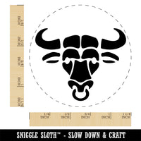 Water Buffalo Ox with Nose Ring Self-Inking Rubber Stamp Ink Stamper for Stamping Crafting Planners