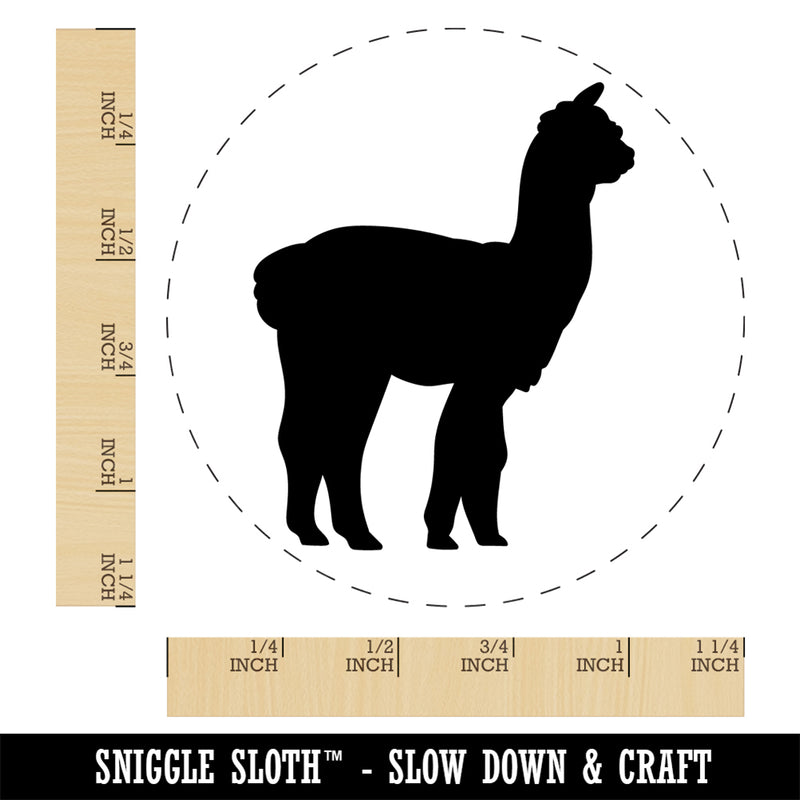 Alpaca Silhouette Self-Inking Rubber Stamp Ink Stamper for Stamping Crafting Planners