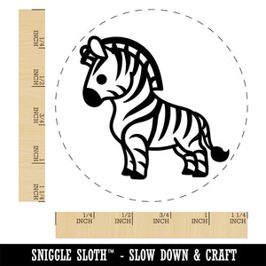 Cartoon Zebra Self-Inking Rubber Stamp Ink Stamper for Stamping Crafting Planners