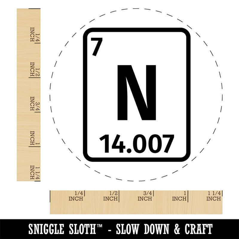 Nitrogen Periodic Table of Elements Science Chemistry Self-Inking Rubber Stamp Ink Stamper for Stamping Crafting Planners