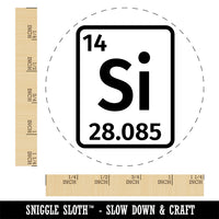 Silicon Periodic Table of Elements Science Chemistry Self-Inking Rubber Stamp Ink Stamper for Stamping Crafting Planners