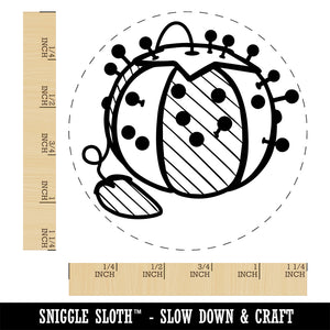 Tomato Pin Cushion with Strawberry Sewing Self-Inking Rubber Stamp Ink Stamper for Stamping Crafting Planners