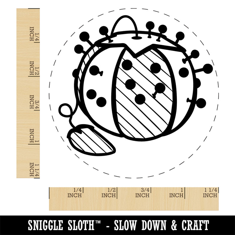 Tomato Pin Cushion with Strawberry Sewing Self-Inking Rubber Stamp Ink Stamper for Stamping Crafting Planners