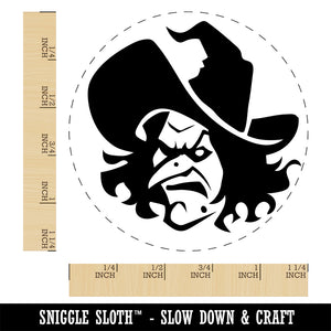 Evil Wicked Witch Scowl Halloween Self-Inking Rubber Stamp Ink Stamper for Stamping Crafting Planners